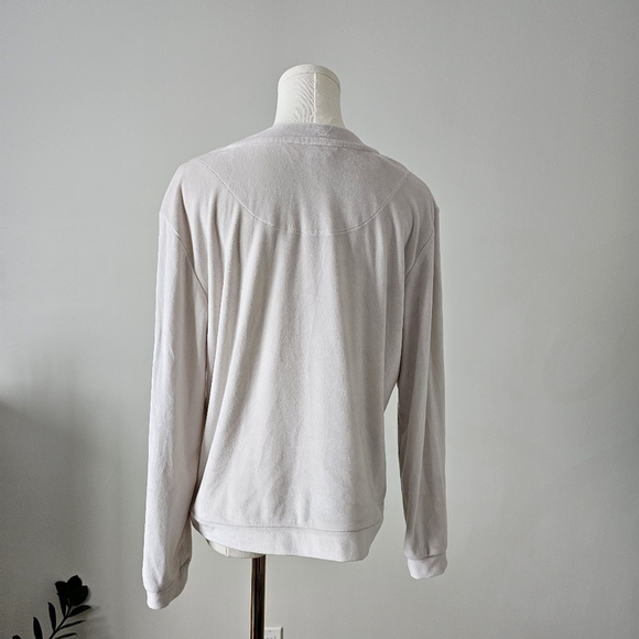 Juicy Couture Size m bling logo velour pullover crewneck long sleeve - Picture 3 of 9